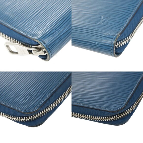 LOUIS VUITTON LV Zippy Organizer Long Wallet Epi Leather Blue SHW M60619 35KB376 - Picture 11 of 14